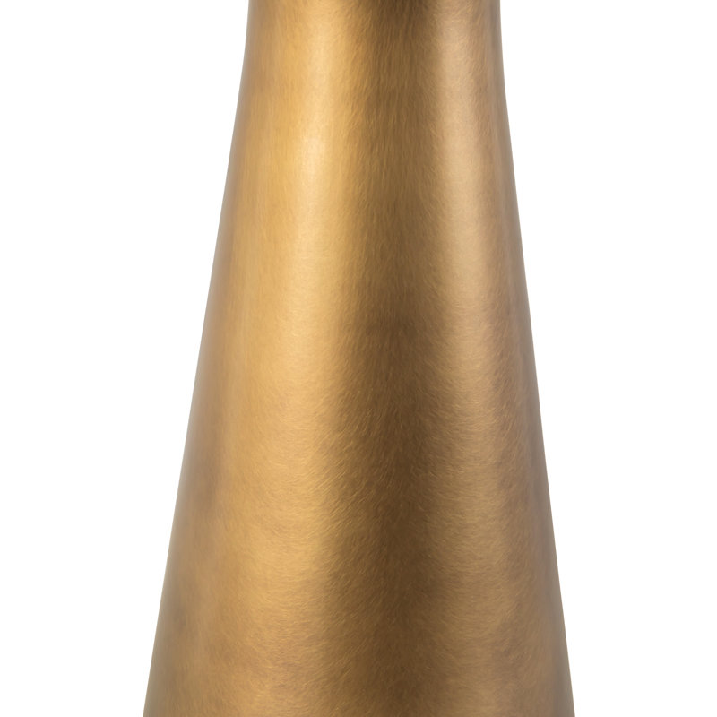 Blair 21-in Black Table Lamp, Vintage Brass