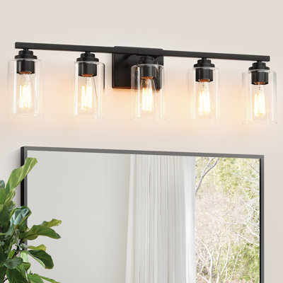 Dimmable Clear Glass Bathroom Vanity Light