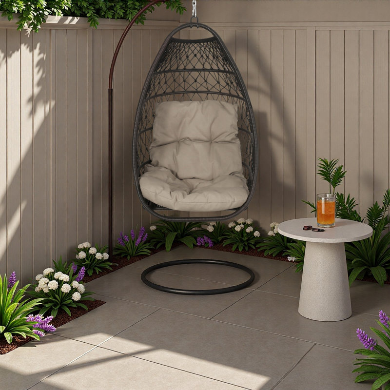 Foldable Hanging Chair, Beige