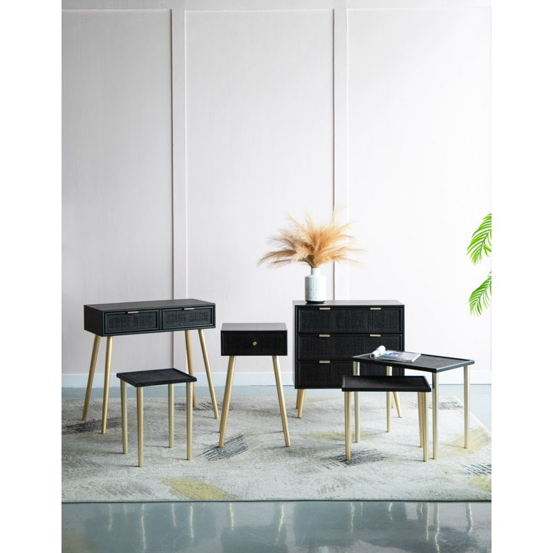 Gavrilin 16.5'' Console Table, Black
