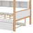 Molik Full Size Wood House Bed with Twin Size Trundle and 4 Shelves