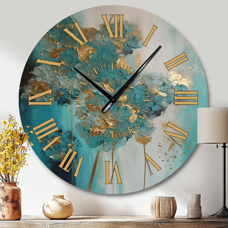 Horloge murale hortensia, Grand