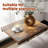 C-Shaped End Table With Sturdy Steel Frame, Compact Side Table For Living Room, Bedroom, And Sofa, Easy Assembly And Adjustable Feet
