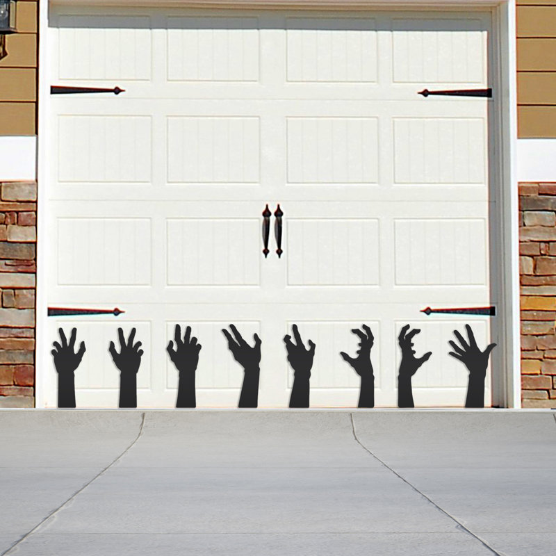 Ensemble de bras magnétiques noirs 18 ", ensemble de 8 aimants pour garage Halloween