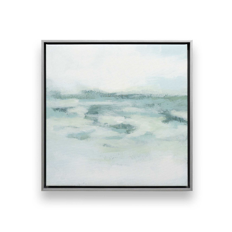 «Gentle Aqua Ocean II», H 24,75 po x l 24,75 po, Chrome poli