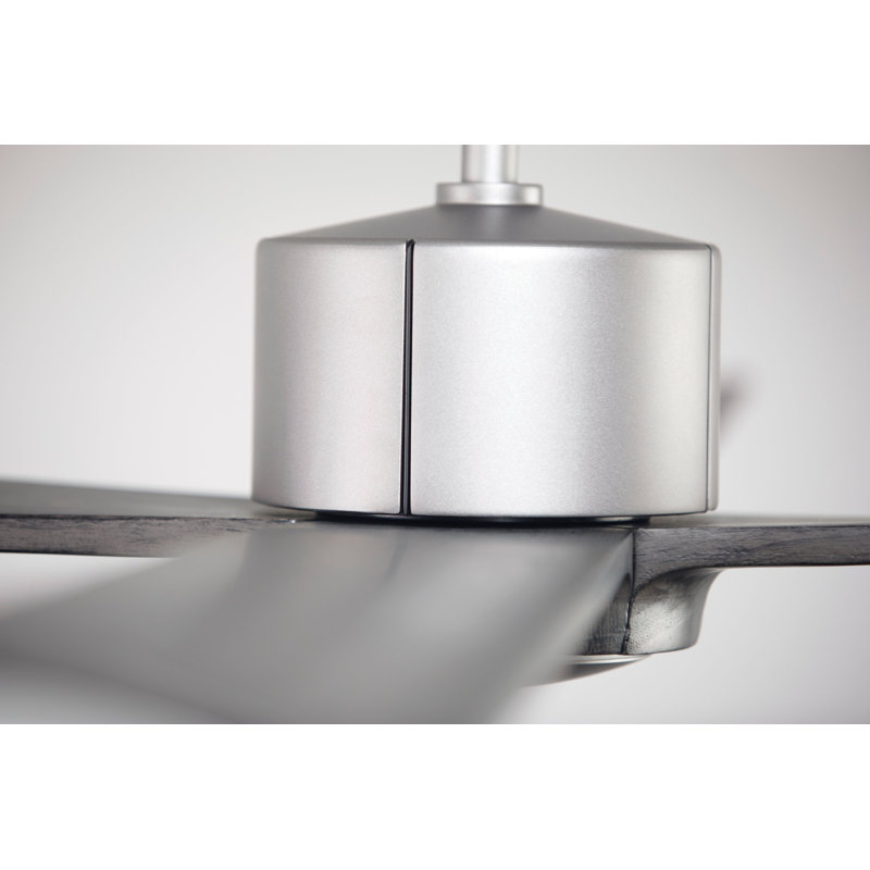 Nouveau Downrod Ceiling Fan, Graphite/Matte Black, Wall/Remote Combo Controls, Graywash