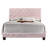 Chic Pink Transitional Full Bed