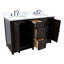 Ensemble de meuble-lavabo double 55 po Keesha-8513938-74006451-74006450