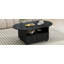 Table basse flexible de style crème avec 2 roues de frein-1640603736