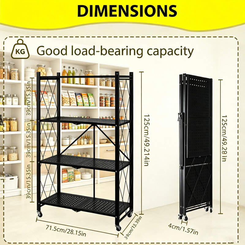 4 Tier Metal Storage Shelves