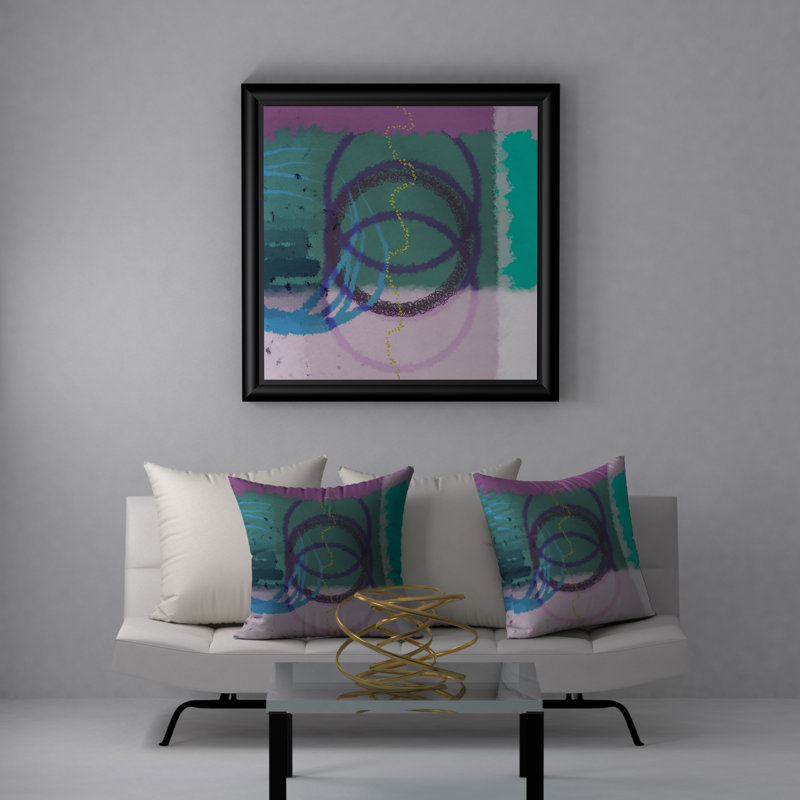  Housse et insert de coussin carré tendance à la mode, H 18 po x l 18 po
