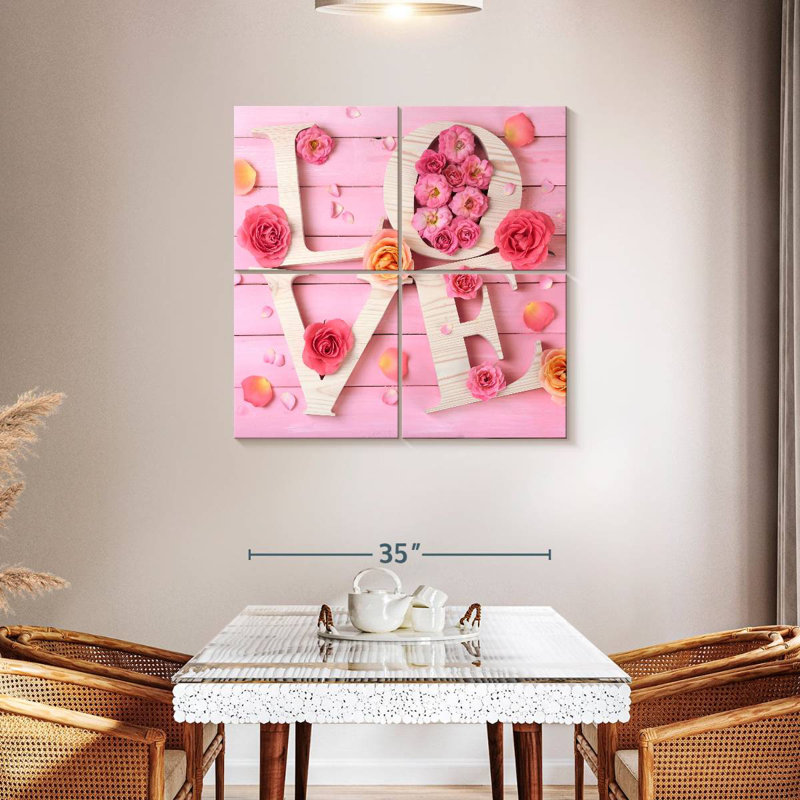 Kema Floral Love Wall Sign