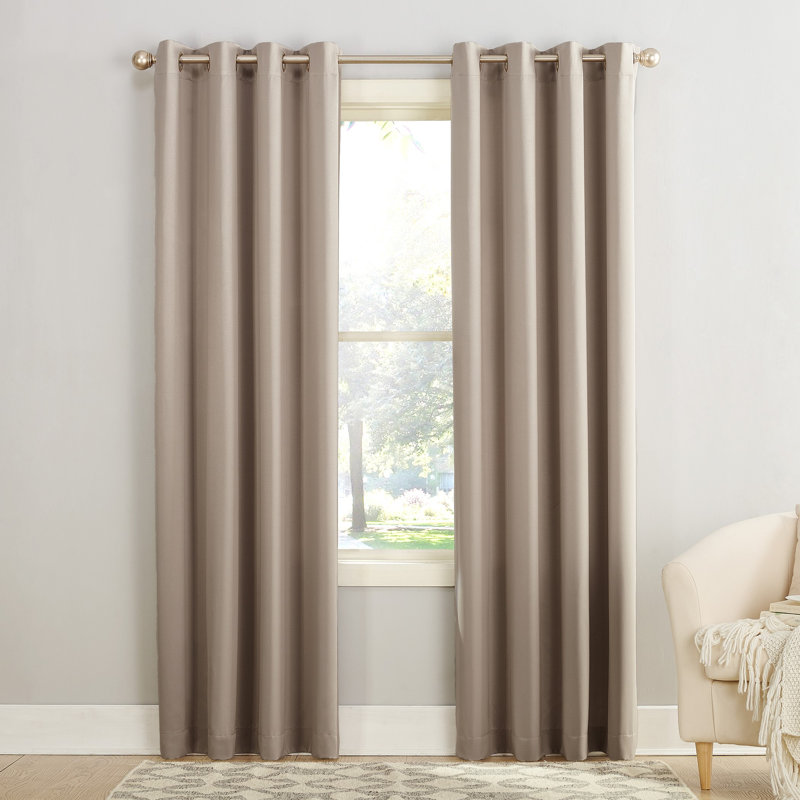 Panneau de rideau à œillets thermique Wayfair Basics® Alianna, Pierre, l 54" x L 84"