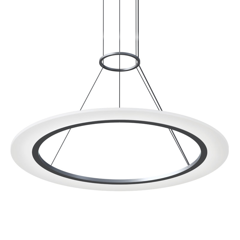 Arctic Rings 30.5" Silver Aluminum LED Pendant for Indoor/Outdoor