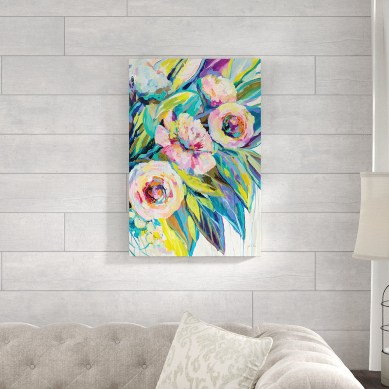 Pink Delights II by Jeanette Vertentes - Wrapped Canvas Painting, 76cm H x 51cm W