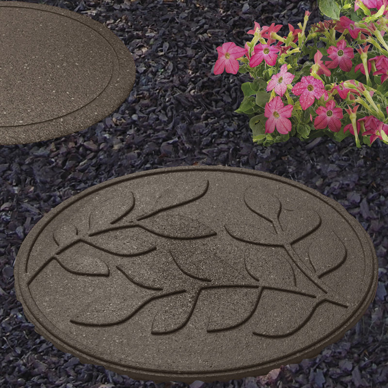 Odille Leaves Earth Stepping Stone, Brown
