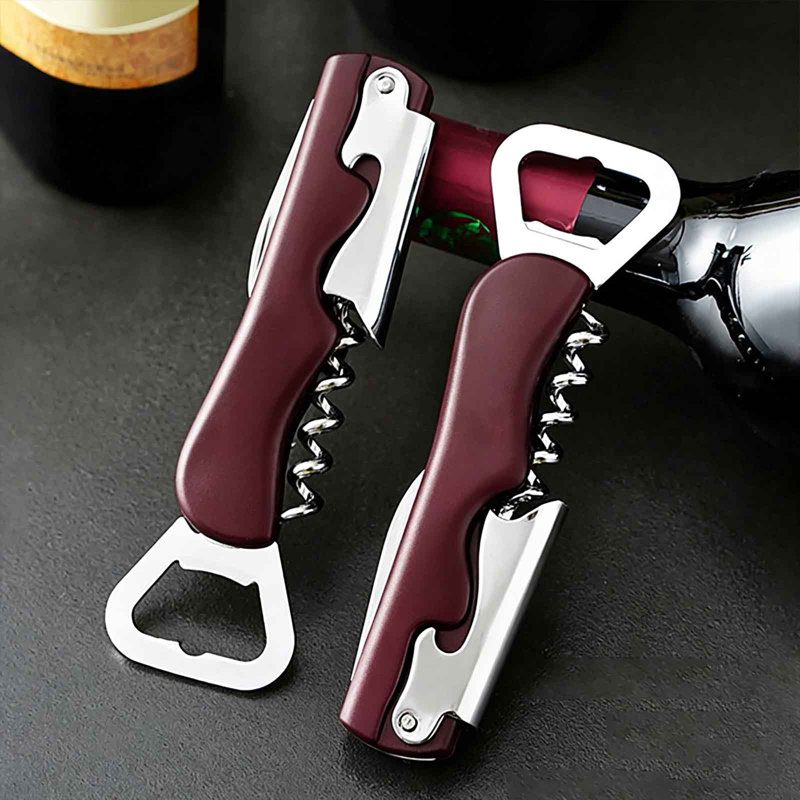 Ouvre-bouteille de vin multifonctionnel et ouvre-bouteille pour utilisation domestique, Rouge