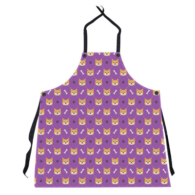 Tablier à motif shiba shiba