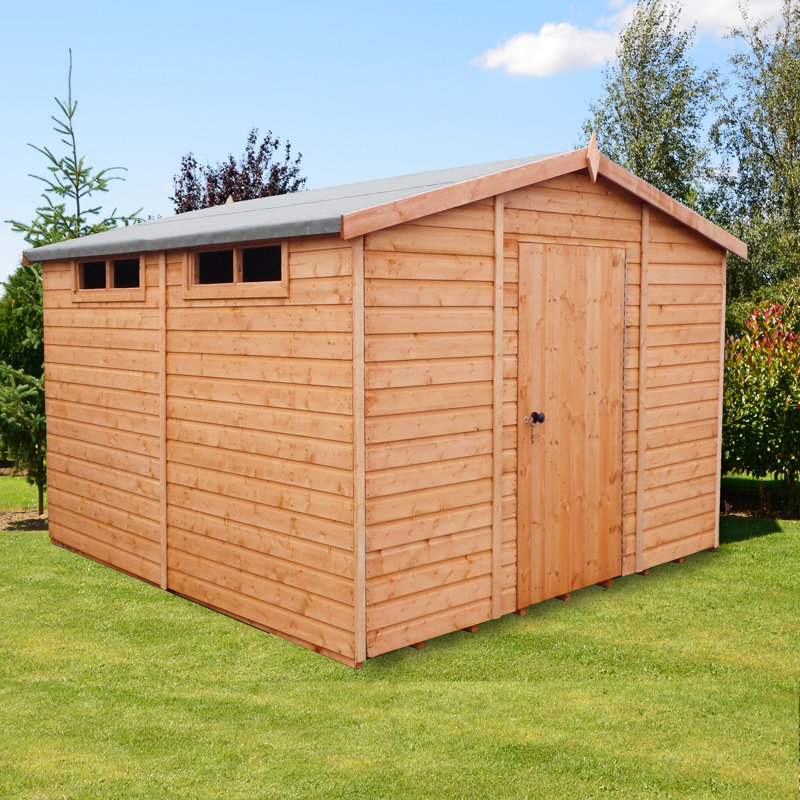 10 ft. W x 10 ft. D Security Garden Shed