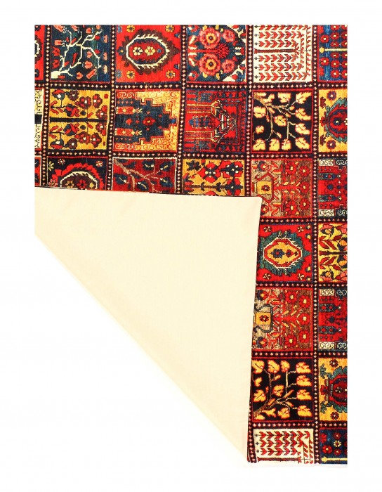 Hanan Hand Knotted Area Rug in Red