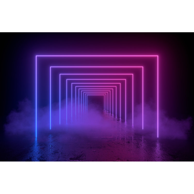3D Abstract Background - Wrapped Canvas Print, 81cm H x 122cm W