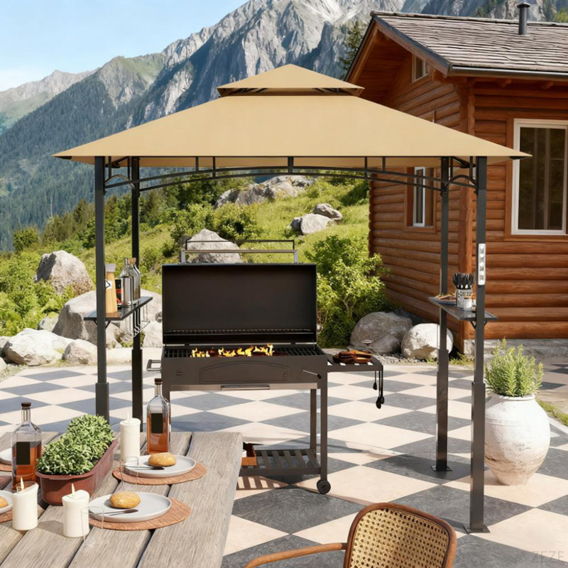 Abri de jardin extérieur brun foncé 8 pi x 5 pi