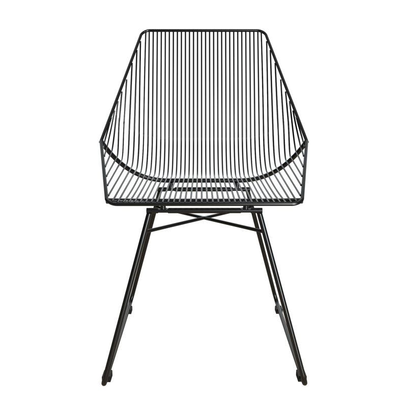 Pratcher 46cm H Full Back Stacking Side Chair, Black