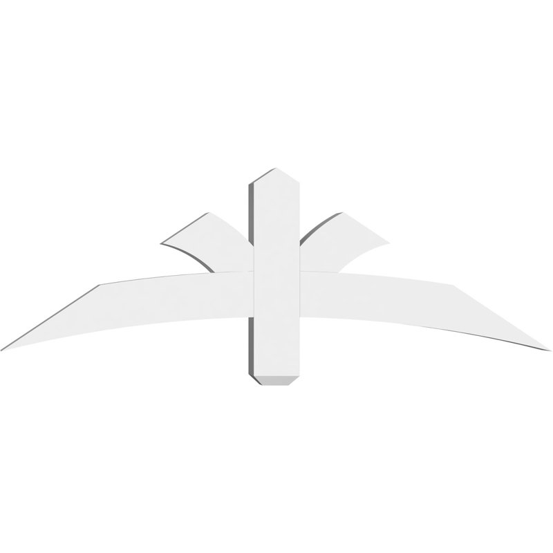 Support pour pignon Davenport, H 16 po x l 48 po (pas: 8/12), P 4 po x F 4 po, PVC