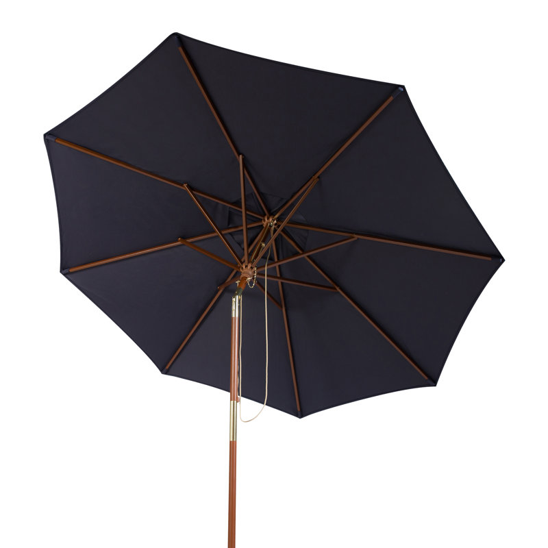 Parasol de marché 9 pi Aldan, Bleu marine, Octagonal, 98.8'' H x 105.51'' W x 105.51'' D