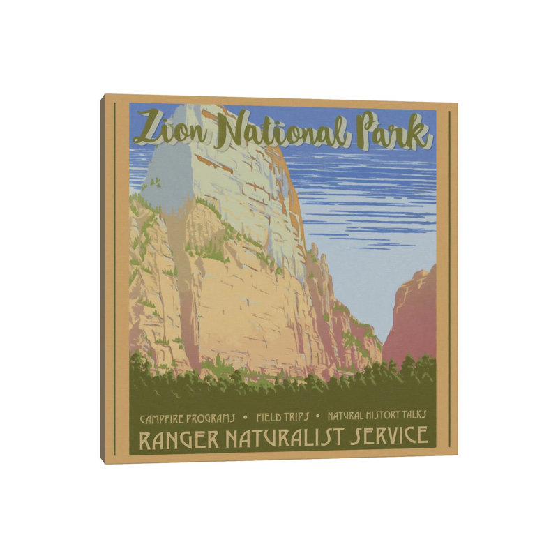 Zion National Park by Graffi*Tee Studios - Wrapped Canvas Print, 30.48 cm H x 30.48 cm W