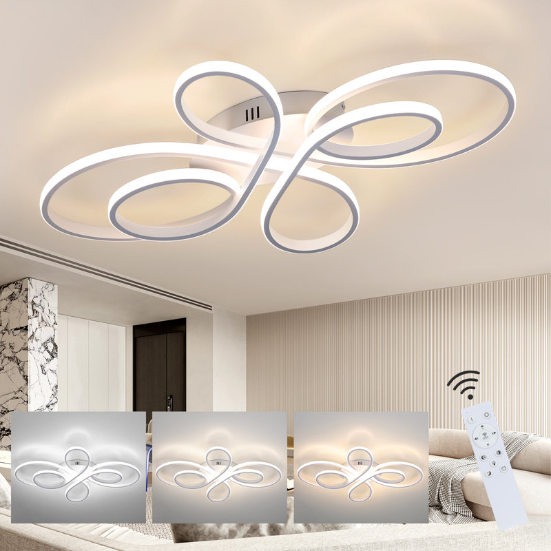 Brithny Silicone LED Flush Mount, White