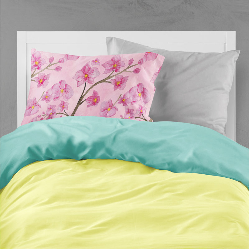 Taie d’oreiller floral aquarelle