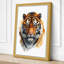 Tiger Face Forward Botanical - Wrapped Canvas-1931682246-1931682248