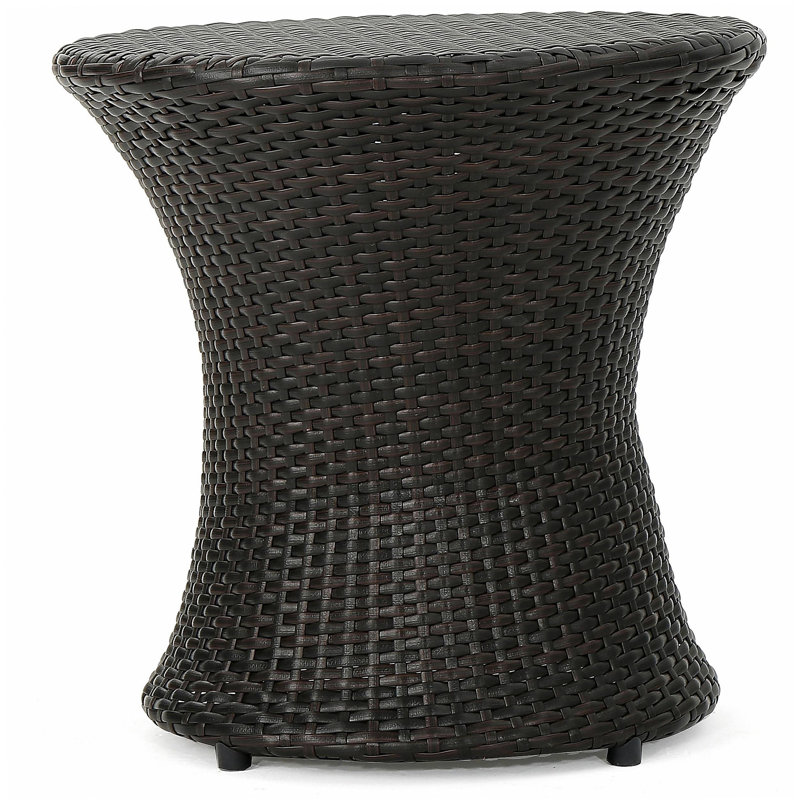 Table de bout 19 po (sans plateau en verre), table de bout, brun