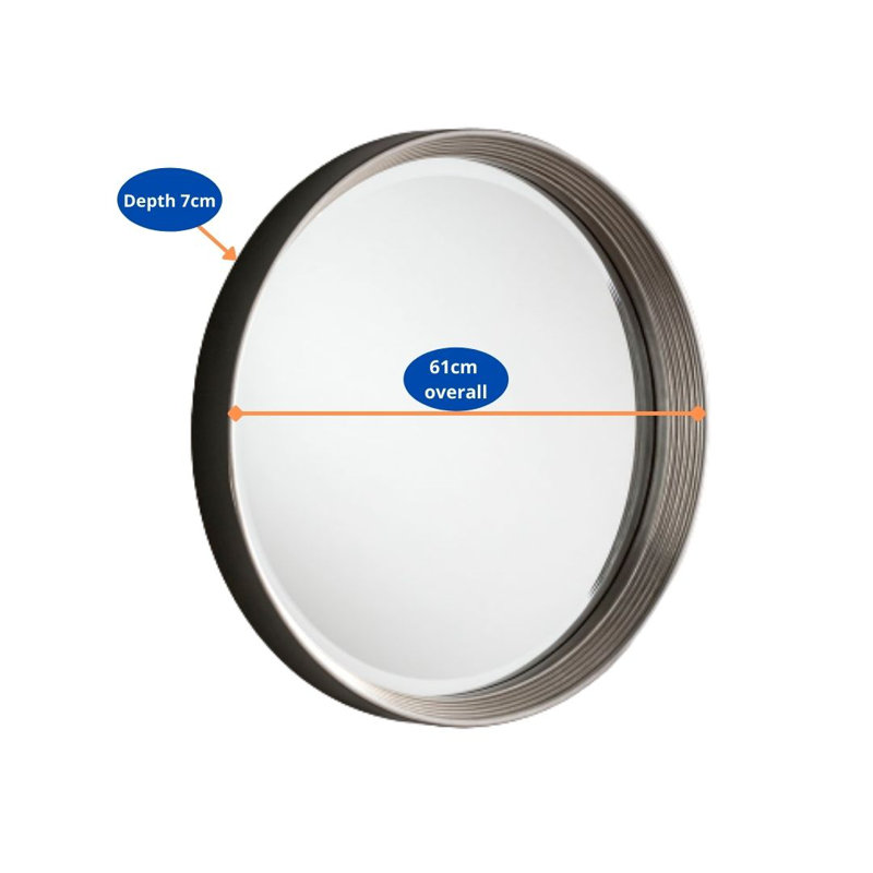 Webrook Flat Mirror, 61cm H x 61cm W