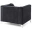 Fauteuil incliné noir élégant Sleek-1940103328