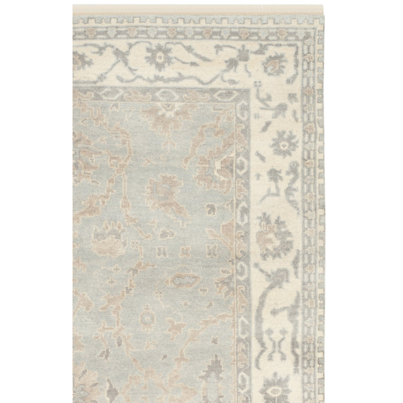Ajaysia Hand Knotted Wool Oriental Rug, Rectangle 6' x 9'