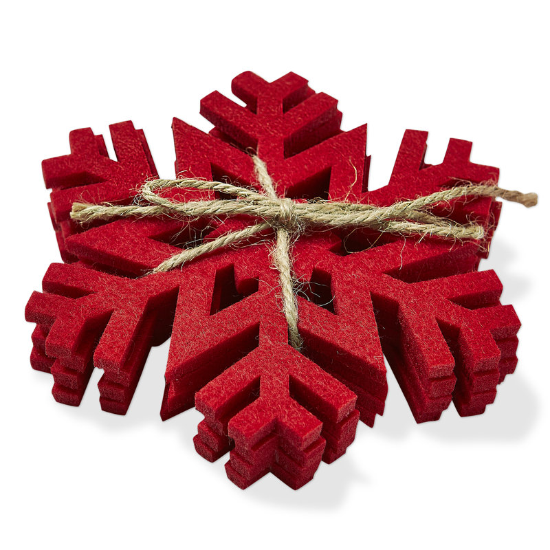  Snowflake Coaster Set/4