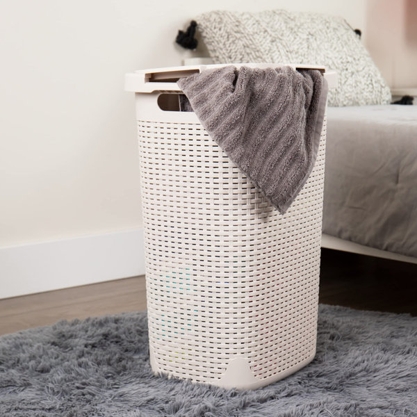 Rebrilliant Plastic Laundry Hamper with Handles | Wayfair