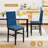 Faux Marble 5-Piece Dining Room Table Set with 4 Dining Chair-825973894-812253862