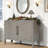 47 Inch Sideboard Buffet Cabinets, Wooden Storage Cabinet with Metal Handles for Living Room, Kitchen-1174240525
