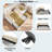 Upholstered Daybed With Adjustable Side Panels And Casters-402331076