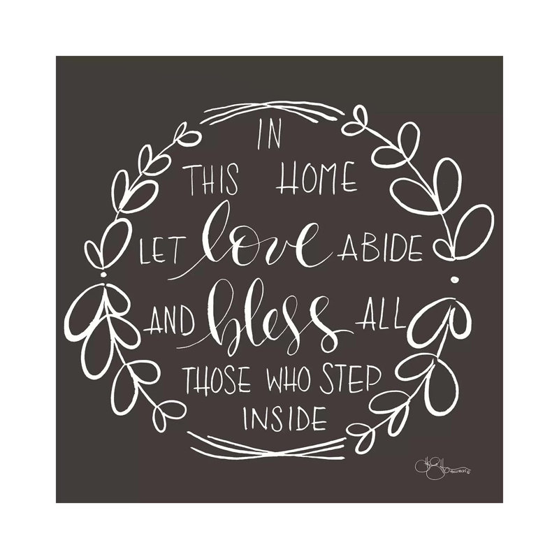 In This Home - Wrapped Canvas Print, 45.72 cm H x 45.72 cm W x 3.175 cm D