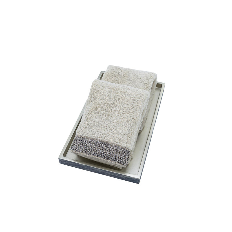 Ensemble de serviettes en coton 2 pièces, Beige