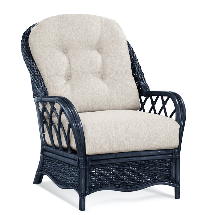 Chaise avec accoudoirs en rotin Everglade