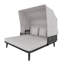 146cm Wide Curved Steel Patio Daybed