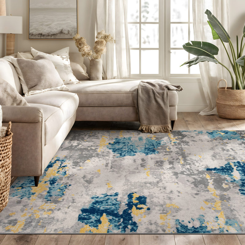 Sianna Abstract Indoor Rug, Rectangle 5' x 7'