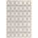 Glam Geometric White Silver Area Rug