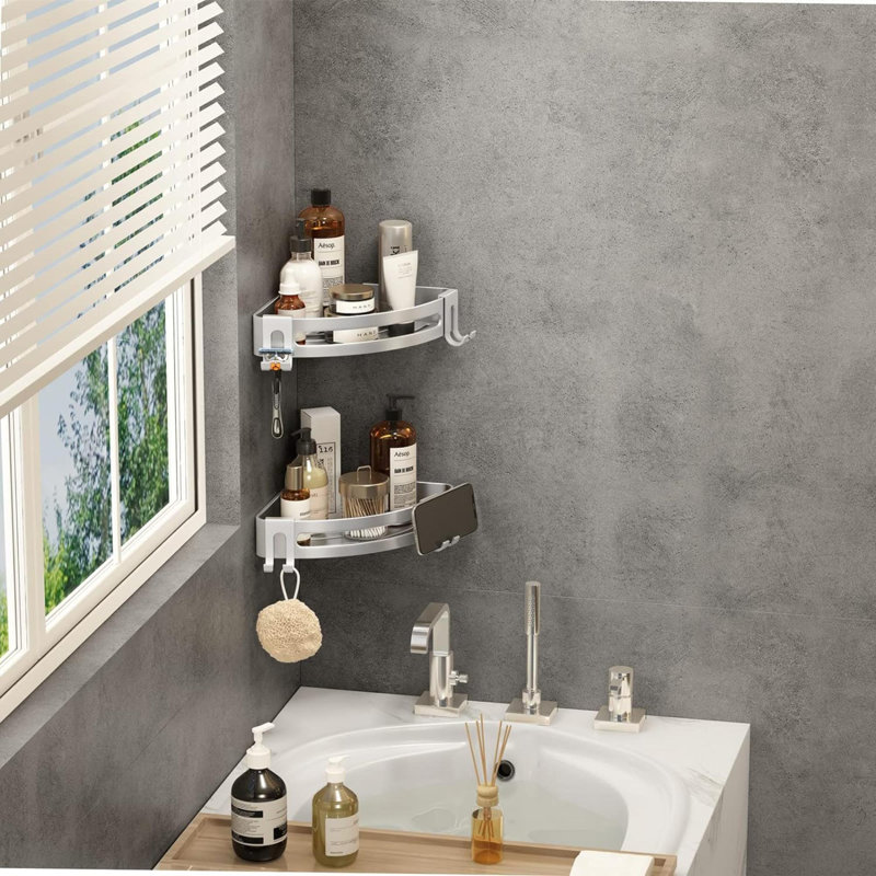 Rangement mural Numair, Argent