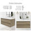 Meuble-lavabo simple 42 po avec plateau à surface solide Bollington-1574007906